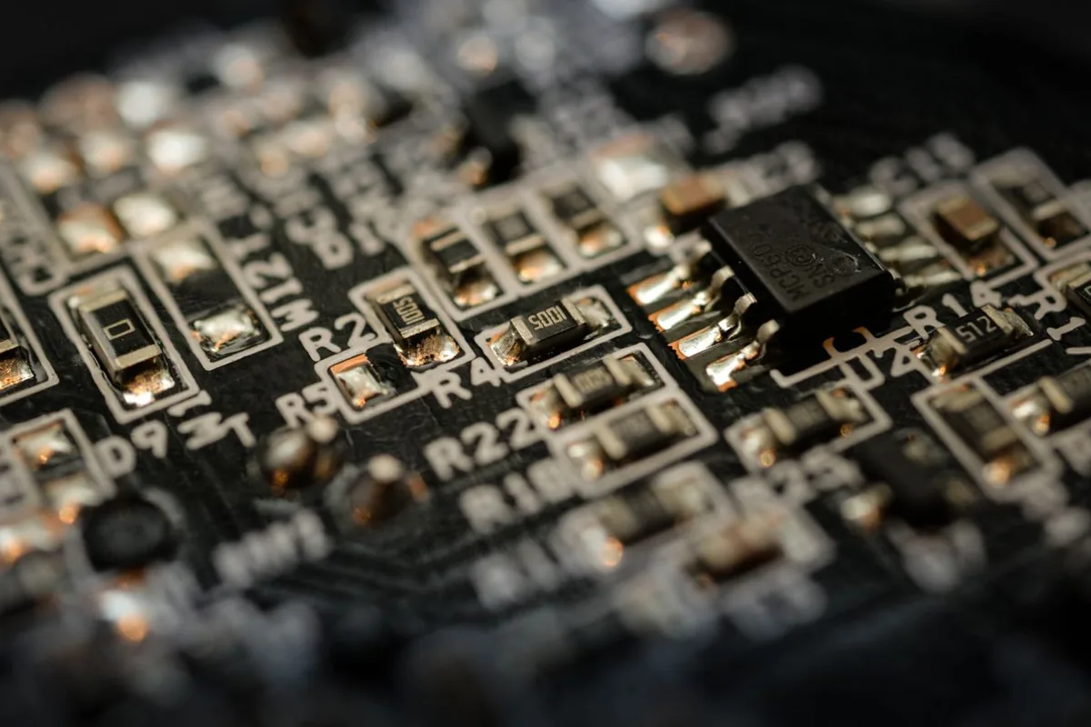 Electronic circuit illustrating model deployment; not Mistral hardware.